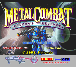 Metal Combat: Shooter Series screenshot 3 for Super Nintendo